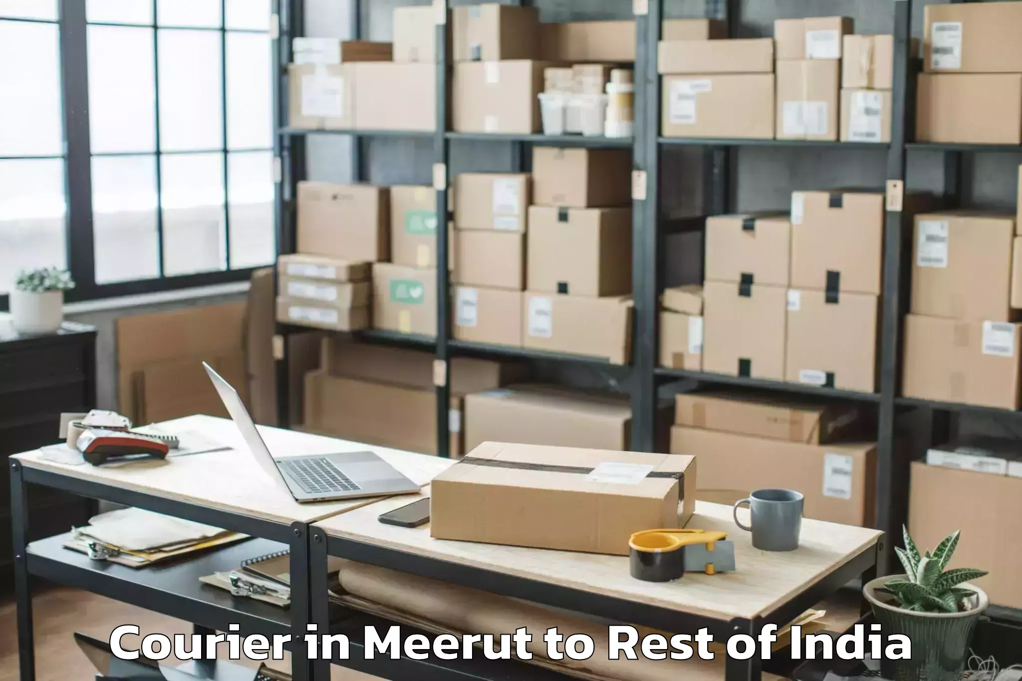 Hassle-Free Meerut to Lengpui Courier